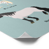 Poster race de cheval (Coin)