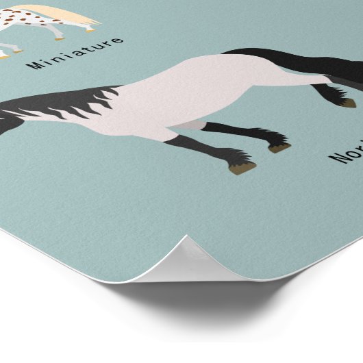 Poster race de cheval (Coin)