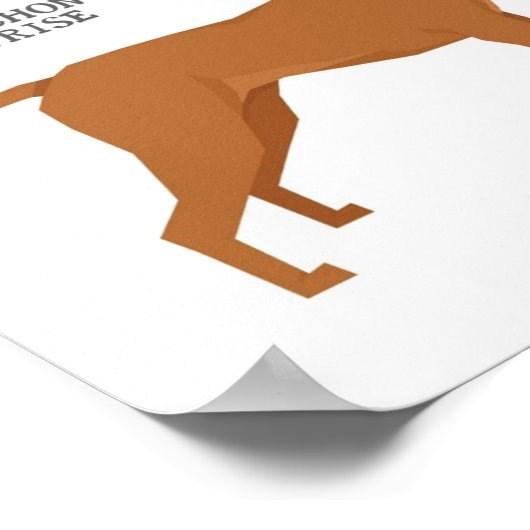 Poster race de chiens (Coin)