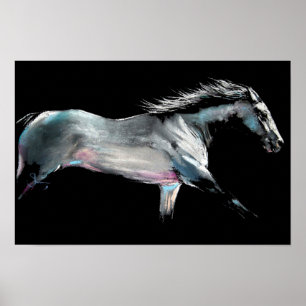 Poster ' RACE ON ' Course de cheval par Shirley MacArthur