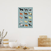 Poster races de chevaux (Cuisine)