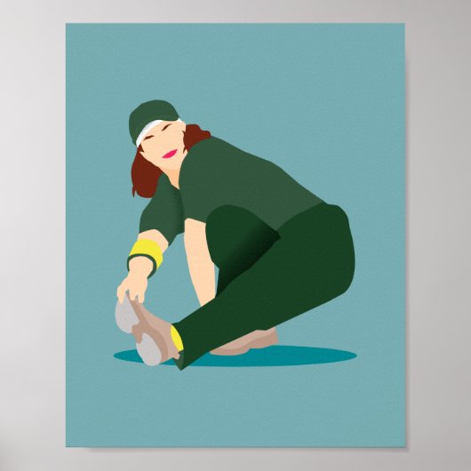 Poster Rachel la danseuse australienne de breakdance (Devant)