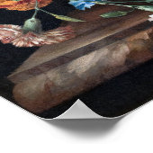 Poster Rachel Ruysch Encore-Vie avec Fleurs (Coin)