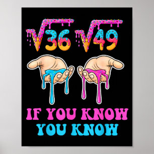Poster Racine Carrée 36 49 Si Vous Savez Vous Savez 67 Gl