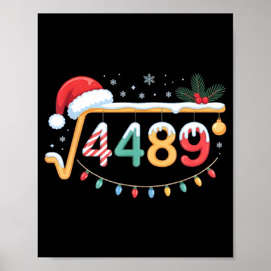 Poster Racine Carrée 4489 Drôle 67 Mème Prof De Maths 6 7 (Devant)