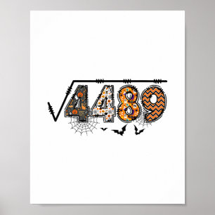 Poster Racine Carrée De 4489 Drôle D'Halloween 67 Mème Ma