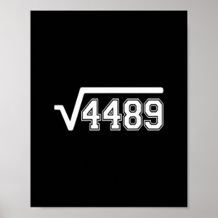 Poster Racine carrée drôle 4489 67 Dire un mème drôle 6 7