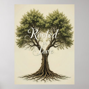 Poster Racine dans Love Tree Wall Art