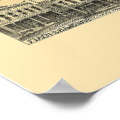 Poster Racine, WI Carte panoramique - 1883 (Coin)