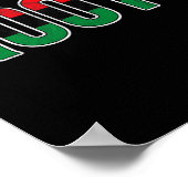 Poster Racines afro-américaines - Drapeau de l'Unia panaf (Coin)