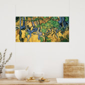Poster Racines et troncs d'arbre par Vincent van Gogh (Cuisine)