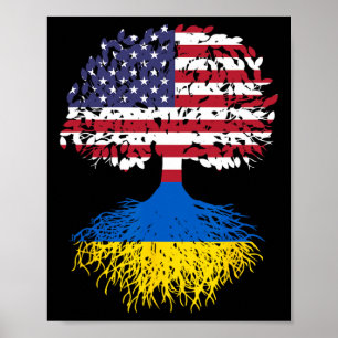 Poster Racines Ukrainiennes Ukraine Arbre du Patrimoine N