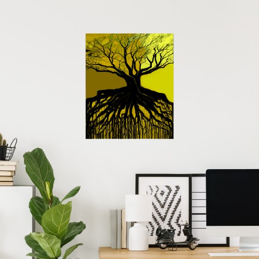 Poster Racines Vertes (Bureau à domicile)