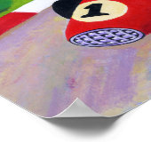 Poster Racing Black Labrador Artwork (Coin)