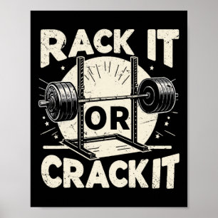 Poster Rack-Le Ou Crack-It Barbell Bodybuilding 1