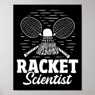 Poster Racket Scientist - Joueur de Badminton Athlete Shu