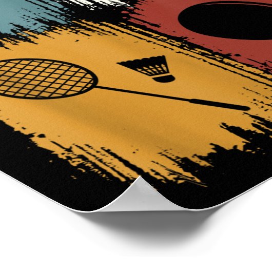 Poster Racketlon, Tournament Sport With 4 Disciplines  (Coin)