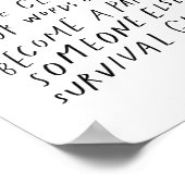 Poster Racontez votre histoire - citations inspirantes au (Coin)