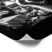 Poster Racoon Santa Funny Cat Taking Selfie Christmas Xma (Coin)