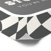 Poster Rad Cool Dude | Garçons Retro Patinage Anniversair (Coin)