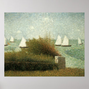Poster Rade de Grandcamp par Georges Seurat, Art Vintage