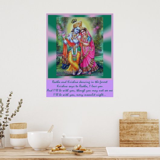 Poster Radha et Krishna (Cuisine)
