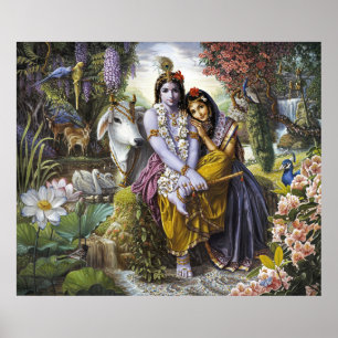 Poster Radha & Krishna - Le Divin Couple All-Attractif