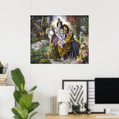 Poster Radha & Krishna - Le Divin Couple All-Attractif (Bureau à domicile)