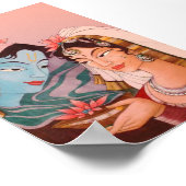 Poster Radha-Krishna Lotus (Coin)