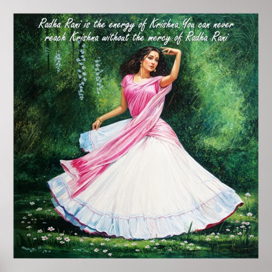 Poster Radha Rani à Vrindavan (Devant)
