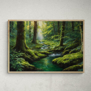 Poster Radiance mystique : Le voyage d'une rivière à trav