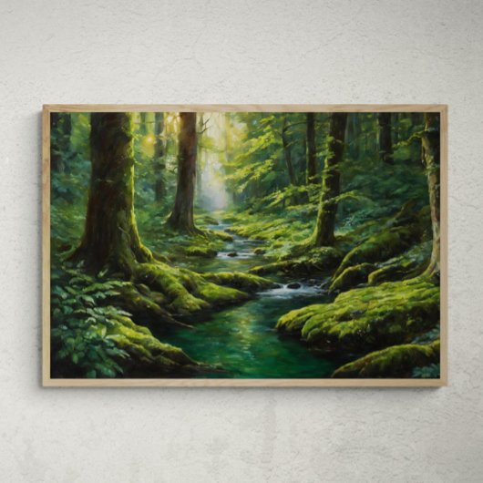 Poster Radiance mystique : Le voyage d'une rivière à trav