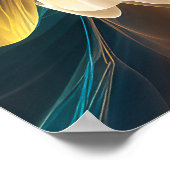 Poster Radiant Bloom of Ethereal Petals in Light (Coin)