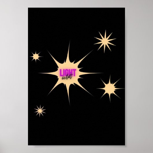 Poster Radiant Light – Modern & Vibrant Style (Devant)