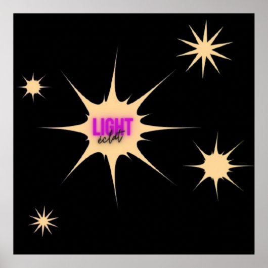 Poster Radiant Light – Modern & Vibrant Style (Devant)