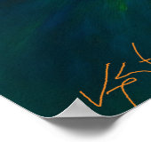 Poster Radiant Vortex Abstract Energy in Color Motion (Coin)