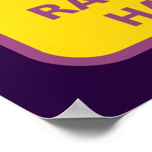 Poster Radiation Hazard Warning (Coin)