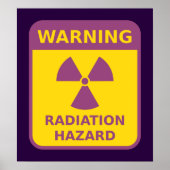 Poster Radiation Hazard Warning (Devant)