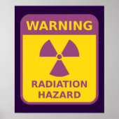 Poster Radiation Hazard Warning (Devant)