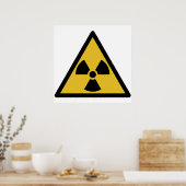 Poster Radiation Warning Symbol (Radioactive Danger) (Cuisine)