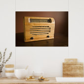 Poster Radio antique (Cuisine)