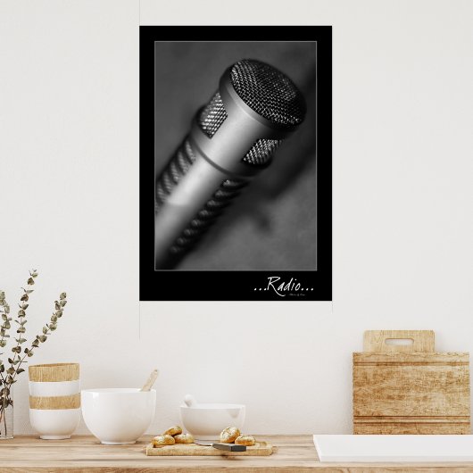 Poster RADIO : Microphone (Cuisine)
