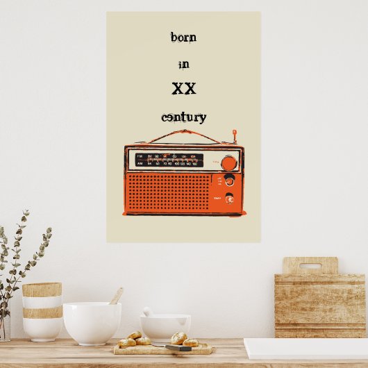 Poster radio rétro (Cuisine)