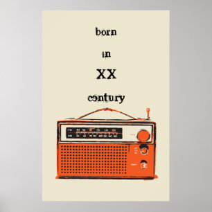 Poster radio rétro