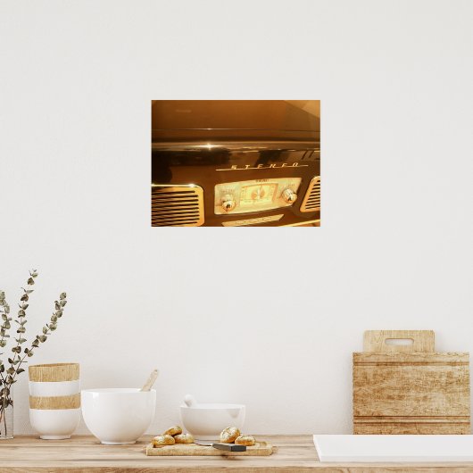 Poster radio vintage (Cuisine)