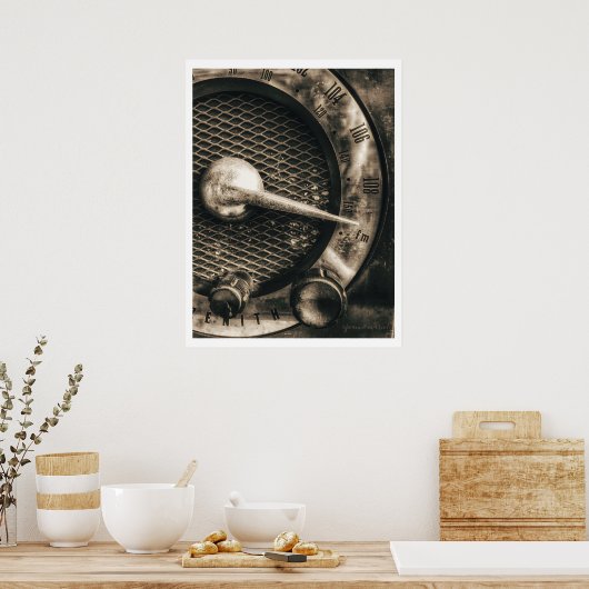 Poster radio vintage (Cuisine)