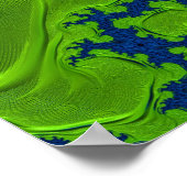 Poster Radioactif Mandelbrot Fractal Art Abstrait (Coin)