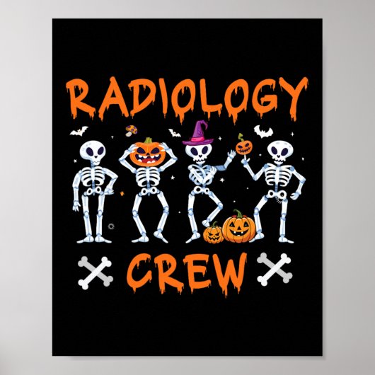 Poster Radiologie Dancing Crew Ghost Automne Rad Tech X (Devant)