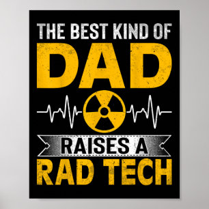 Poster Radiologie Le papa de Xray Tech Le meilleur papa d