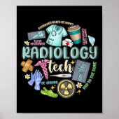 Poster Radiology Technician Christmas Rad Tech X-ray Tech (Devant)